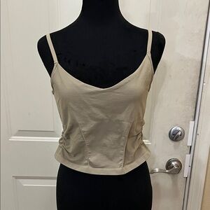 FP Movement by Free People  Light Olive Camisole